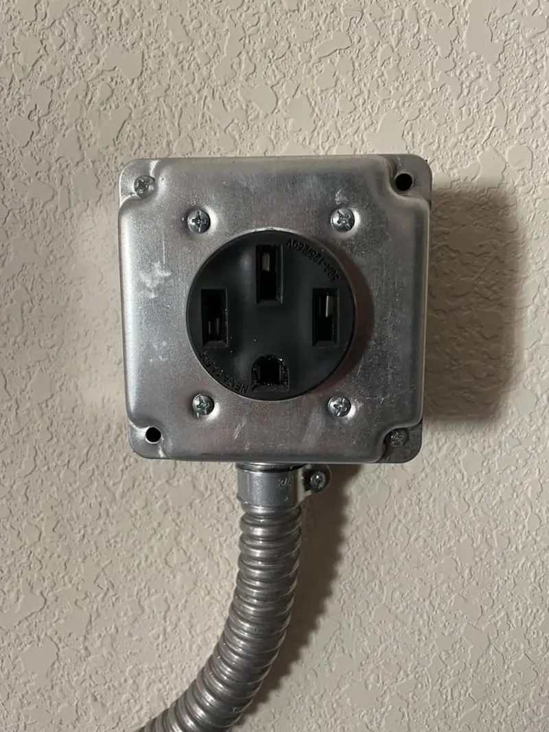 NEMA 14-50 outlet installed for Smart Home Electrical in Irwin